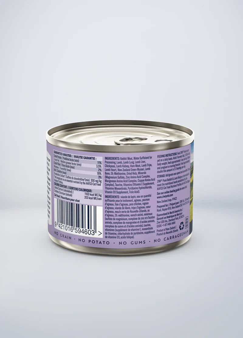 ZiwiPeak - Wet Rabbit & Lamb Recipe for Cats